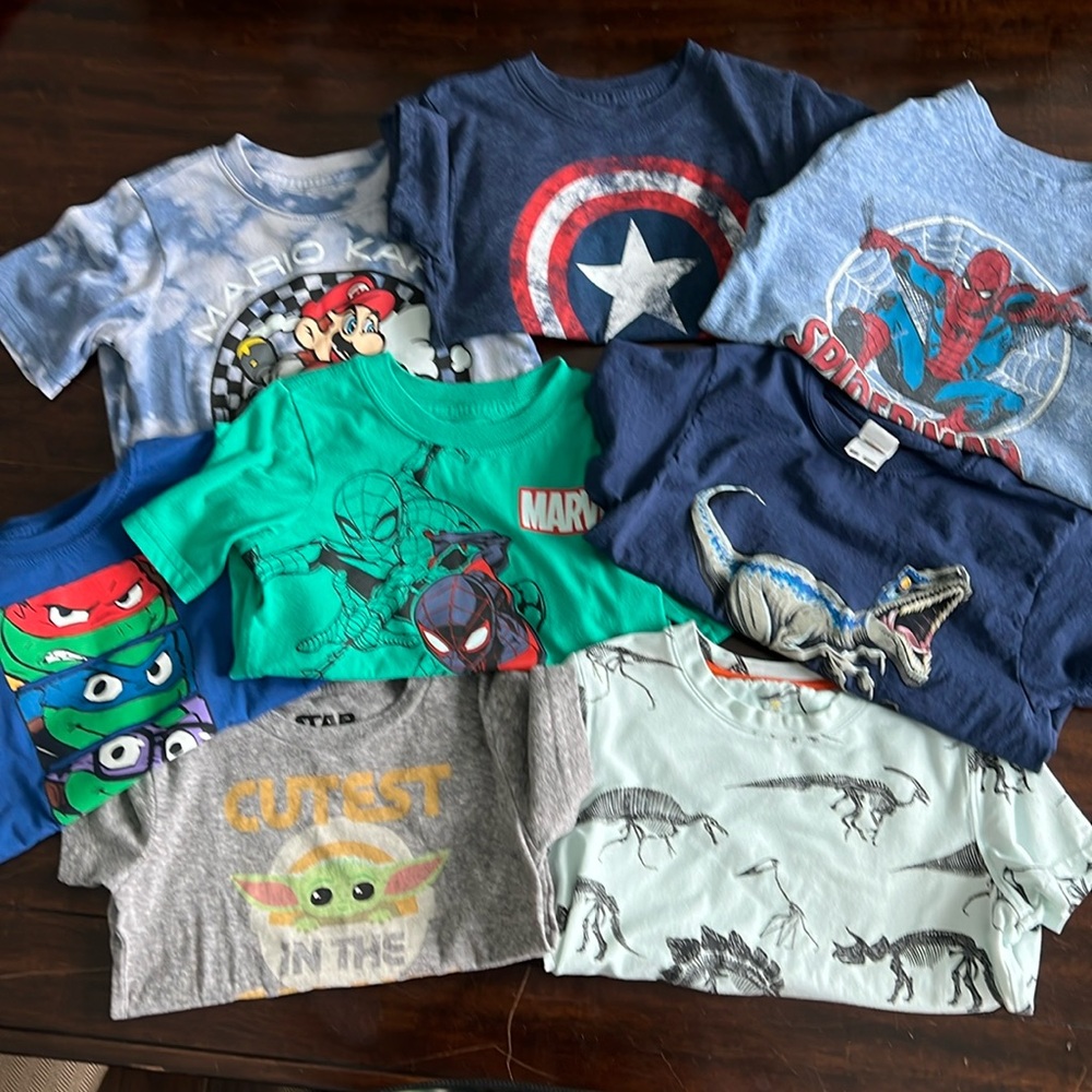 8 Piece 4T Boy Shirt Bundle